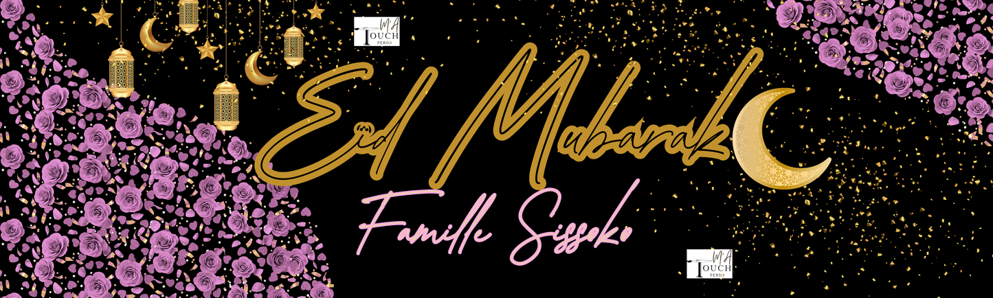 GRANDE Affiche/ Bâche murale Eïd « CHIC »