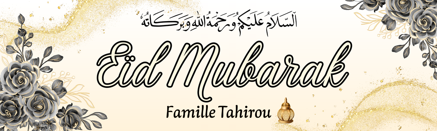 GRANDE Affiche/ Bâche murale Eïd « FLORITA »