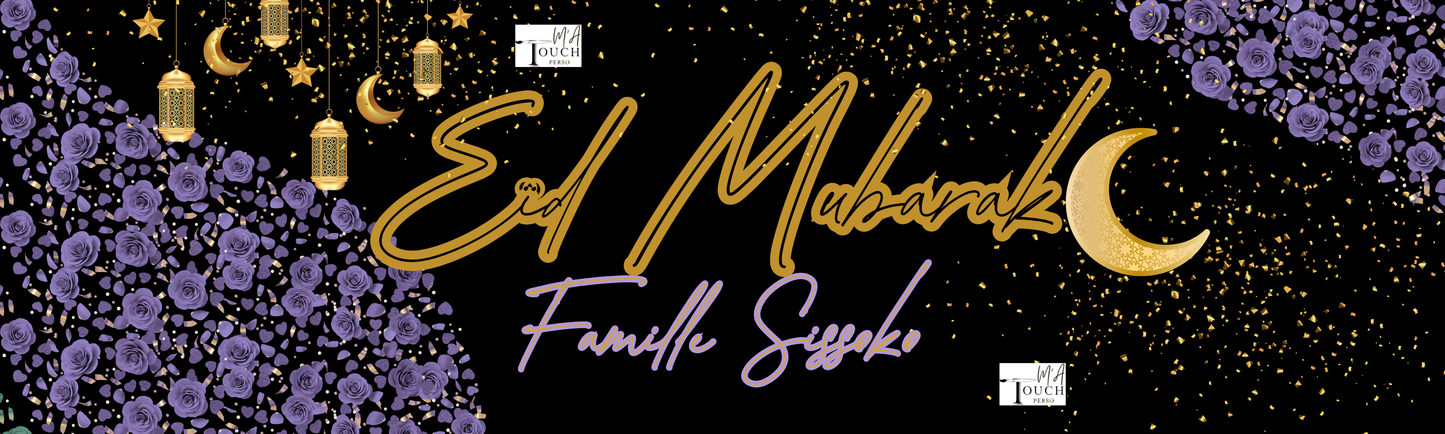 GRANDE Affiche/ Bâche murale Eïd « CHIC »