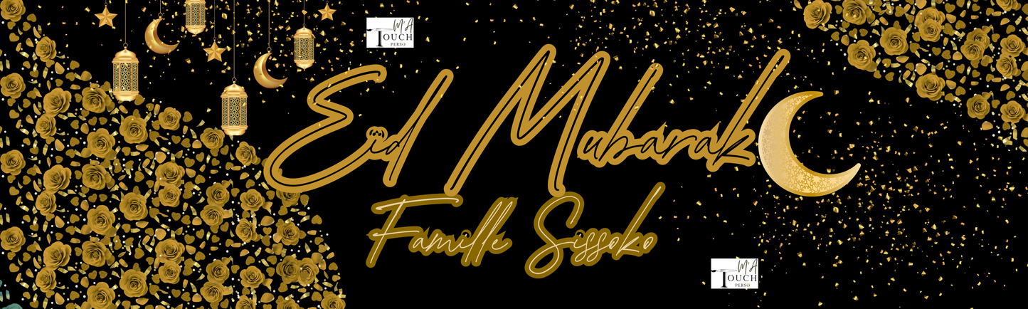 GRANDE Affiche/ Bâche murale Eïd « CHIC »