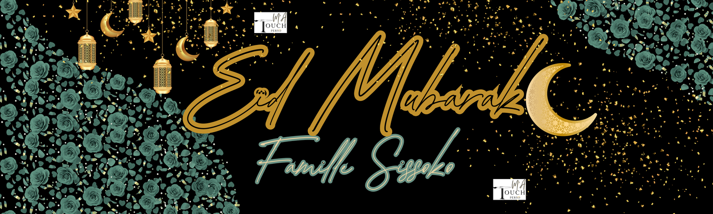 GRANDE Affiche/ Bâche murale Eïd « CHIC »