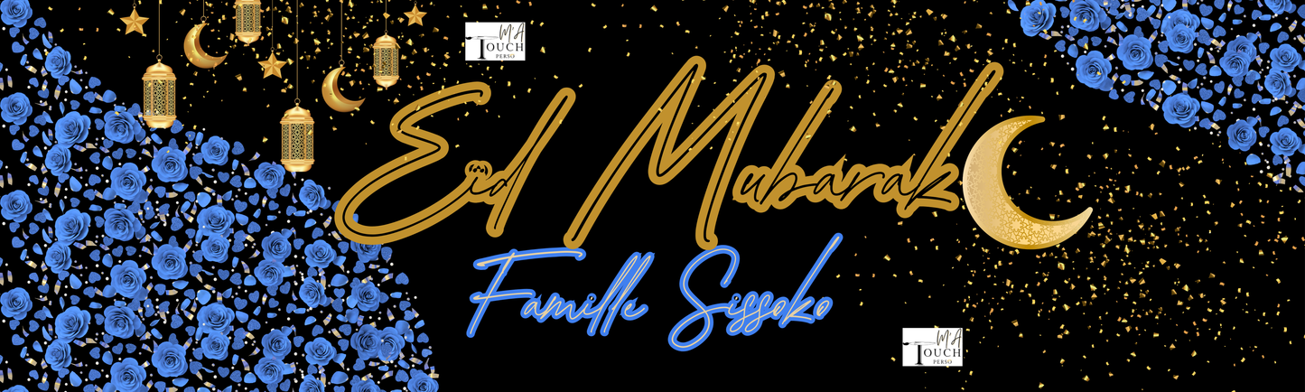 GRANDE Affiche/ Bâche murale Eïd « CHIC »